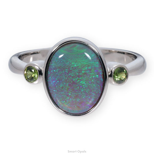 Lightning Ridge Sapphire Ring  1.68 cts 27719